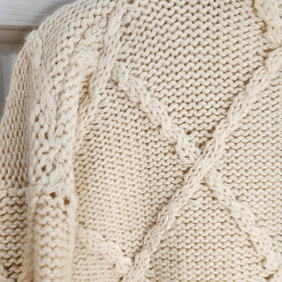 Vintage Copley Men's M  Button Down V NECK Sweater Made in Italy 100% Wool - Picture 10 of 11